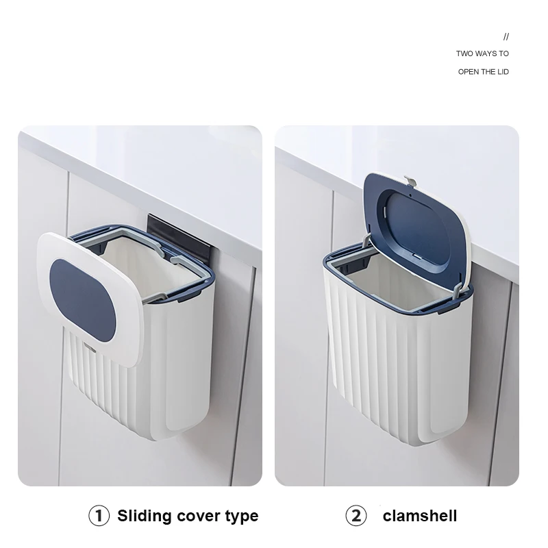 NEW Creative  Fashion Mini wall mounted trash bin Car Kitchen Cabinet Garbage Trash Bin Europe and America