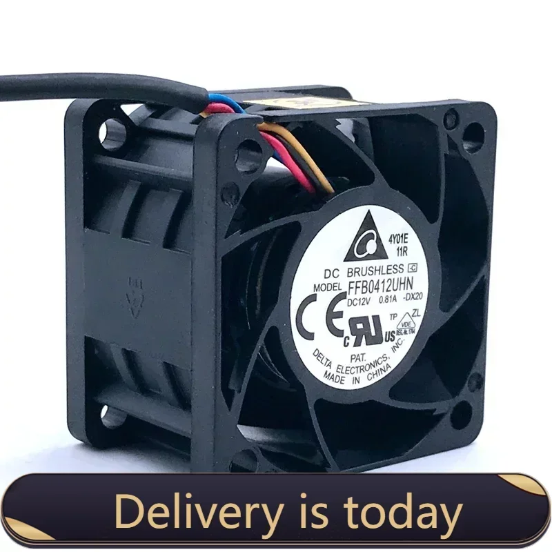 pa  Delta FFB0412UHN 4028 40MM 40x40x28MM 1U 2U Server Fan 12V 0.81A With 4pin