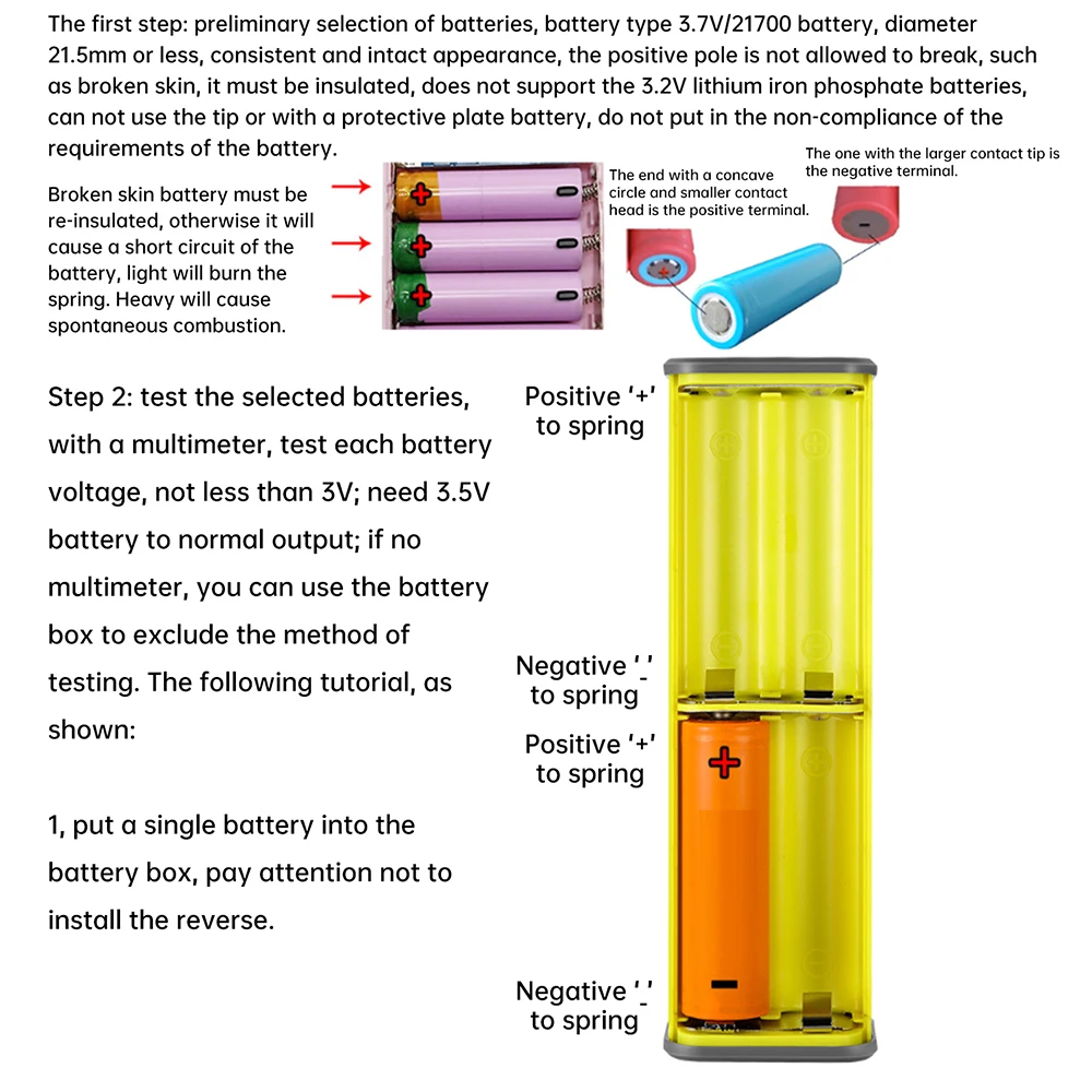 PD 22,5W Schnelllade-Powerbank-Gehäuse 4-Zellen 21700 Batteriegehäuse Lötfreies DIY-Powerbank-Gehäuse Mobiltelefon-Stromversorgung – Detail 6