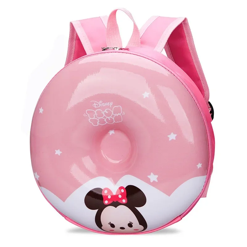 Disney-Sac à dos à coque rigide pour bébé, sac d\'école étanche, ULanti-perte, coquille d\'œuf ronde, tureMouse, grande capacité, maternelle, nouveau