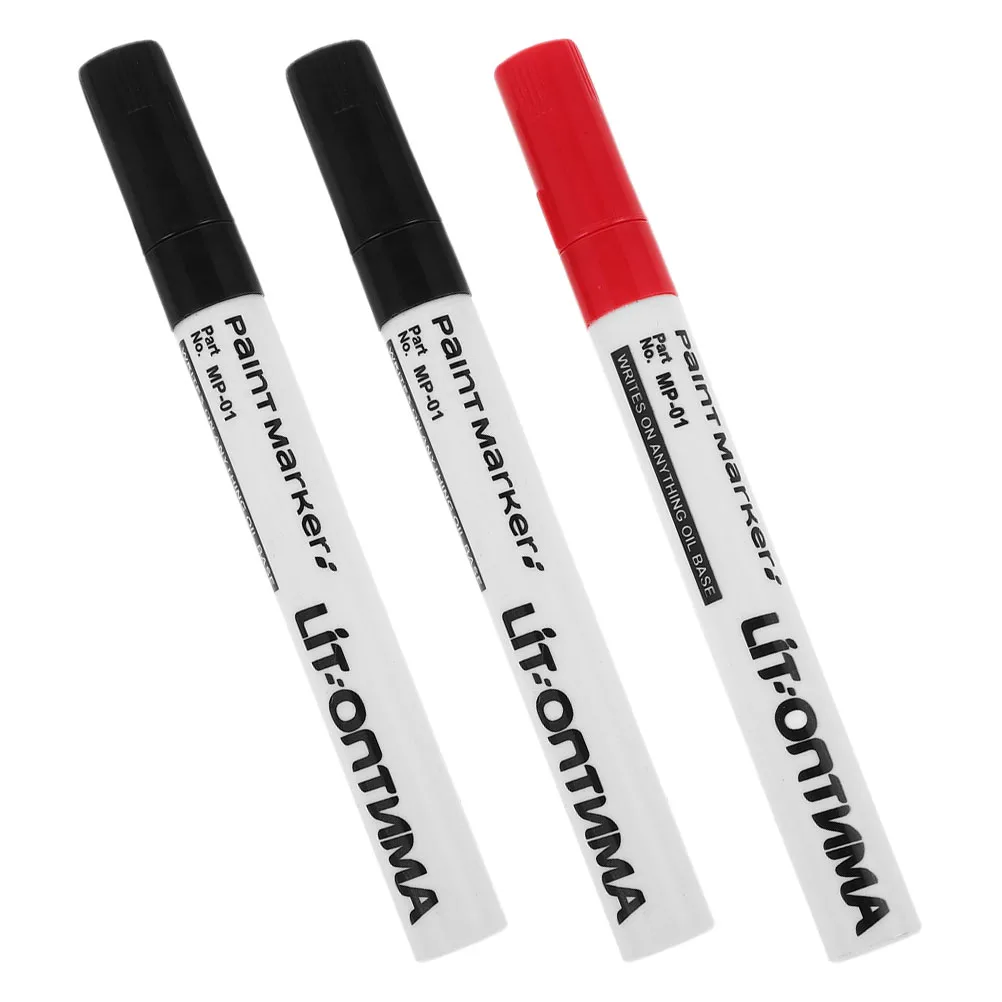

3 Pcs Waterproof Paint Pen Monument Pens Diy Repairing Marker Graffiti Markers Oily