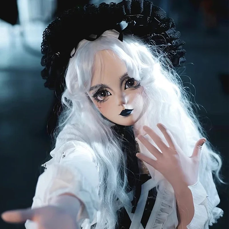 

BJD Customize Character Female/Girl Resin Kig Half Head With Anime Cosplay Japanese Animego Kigurumi Mask