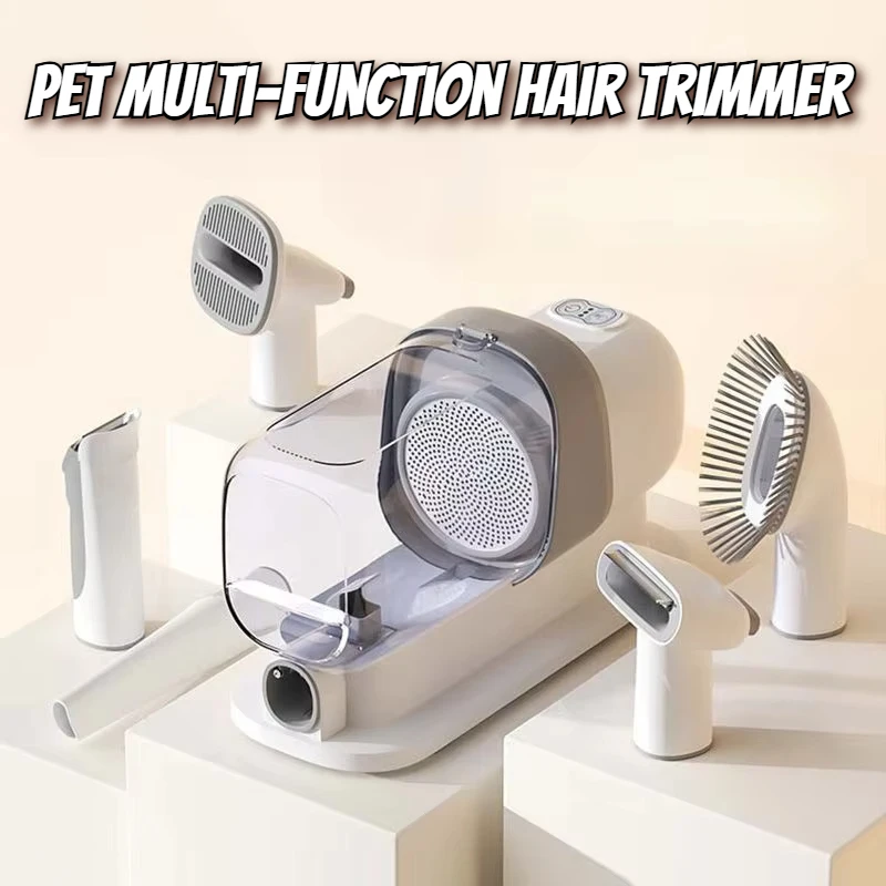 Pet shaver cat dog multi-functional hair trimmer combing electric hair suction shaving foot hair electric push shearing push