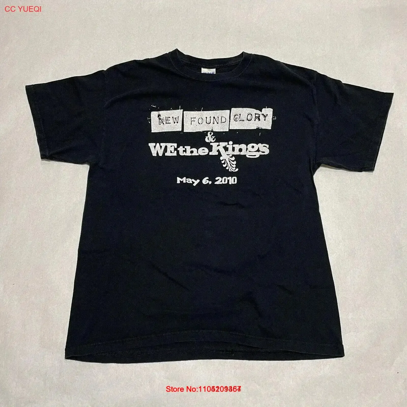 

Новая футболка Found Glory We The Kings 2010, волонтерская футболка, большой тур, винтажный стираный топ для повседневной носки, повседневная мягкая футболка с графикой