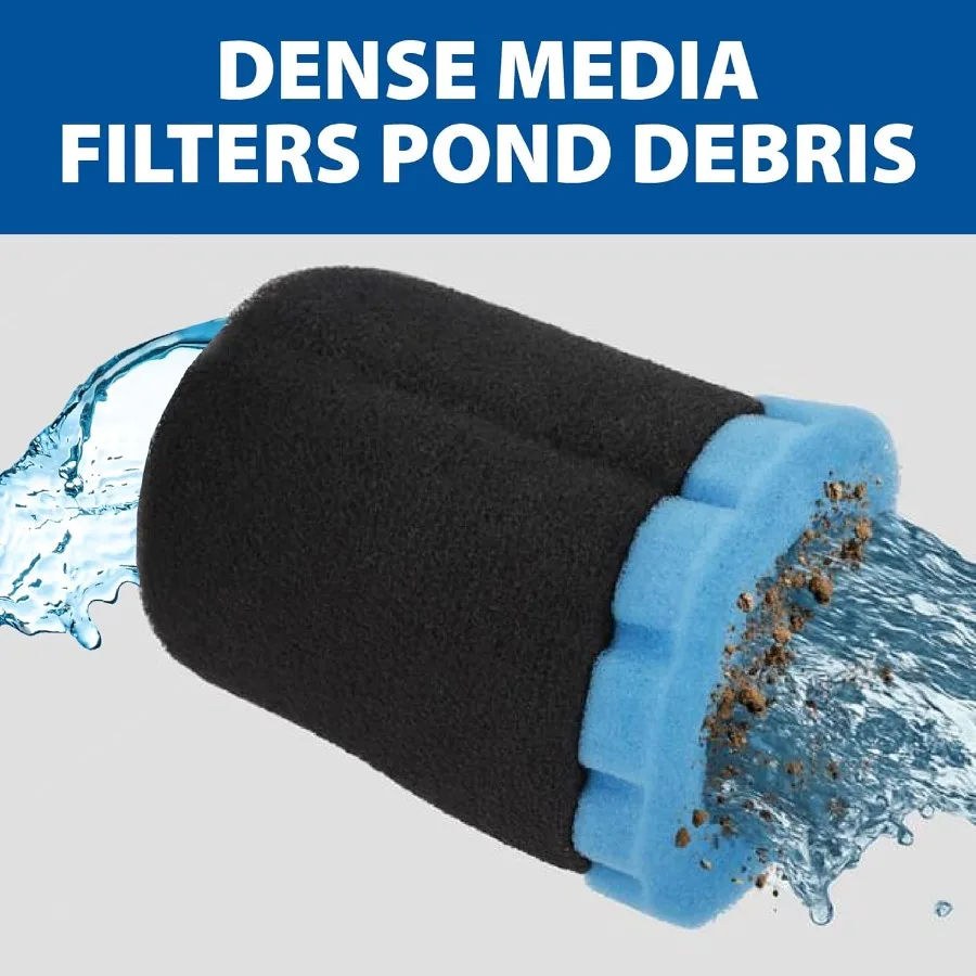 Sistema di filtraggio pressurizzato per esterni SimplyClear con filtro a contenitore bio leggero UVC per piccoli giardini acquatici stagni da 1250 galloni