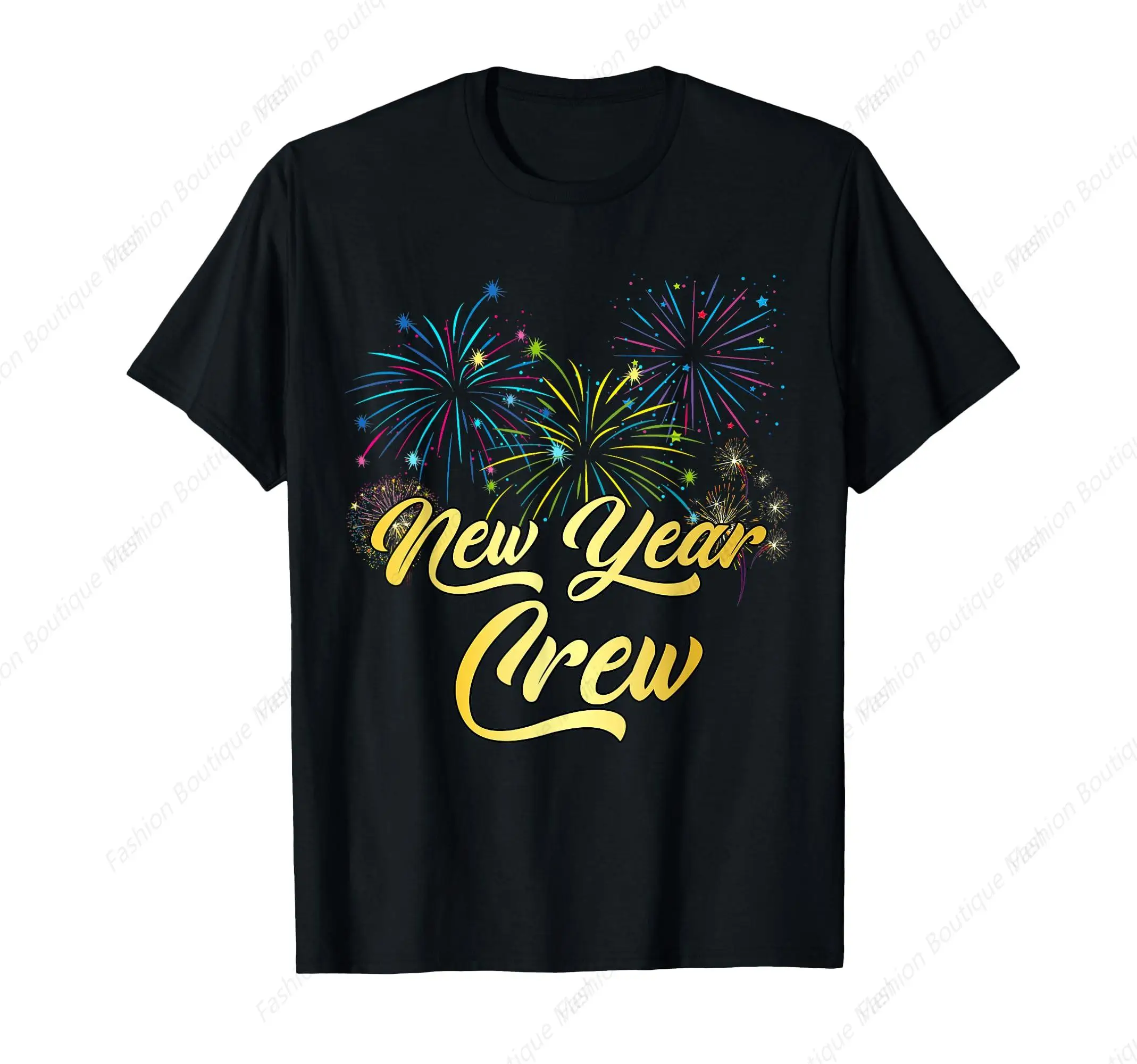 

Classic New Year Crew 2025 Bringing In The New Year Together Family T-Shirt Vintage Printing Shirt