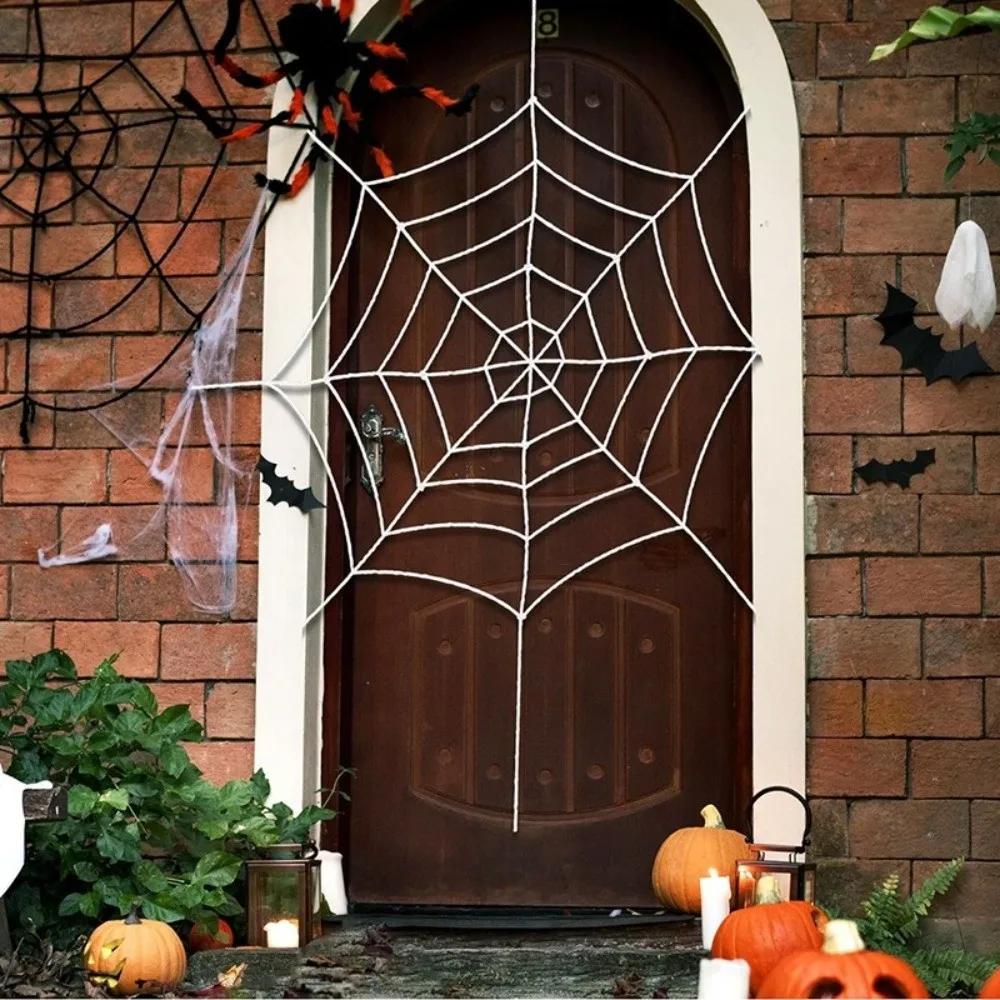 Festival Multi-size Halloween Giant Cobweb Chenille Easy To Install Simulation Spider Web Stretchy Scary Cobweb Prop Garden