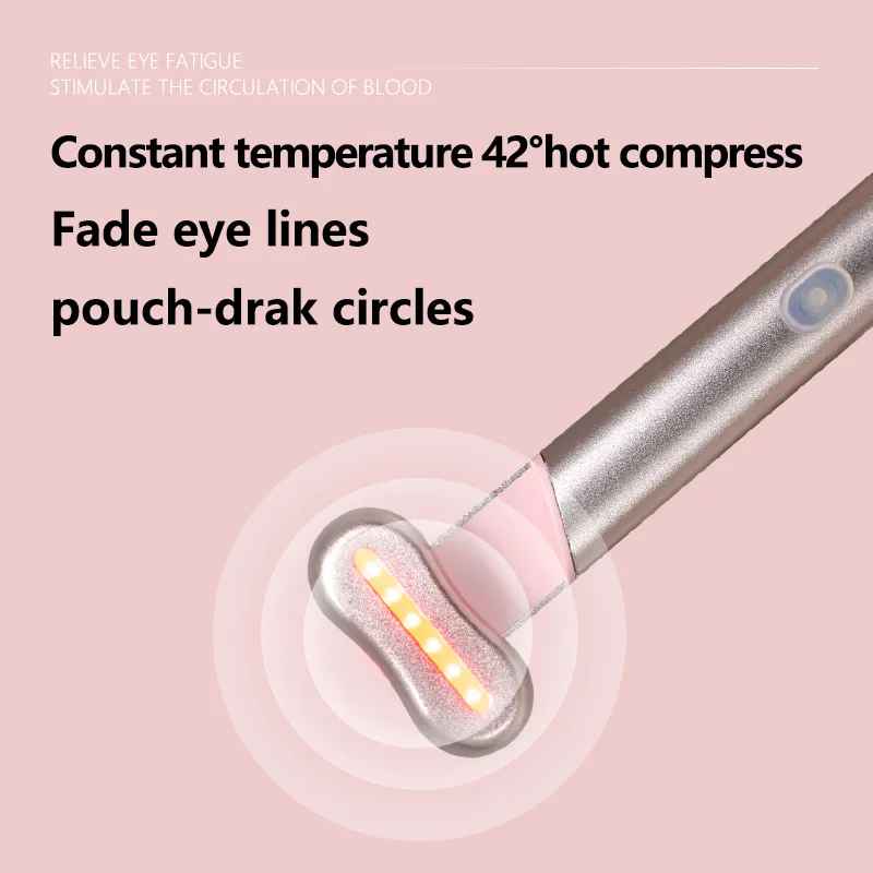 Beauty Eye Massage Device Anti Dark Circle Rechargeable EMS Vibrator Face Lifting Device Skin Care Skin Care 3-in-1 Function