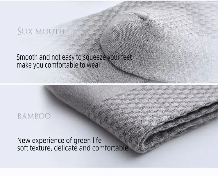 5 Paare/los männer Socken Hohe Qualität Bambus Faser Business Atmungsaktive Desodorierende Socken männer Casual Socken Große Größe EU38-46 – Detail 33