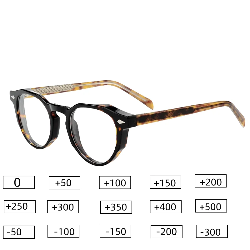 

Vintage Acetate Glasses Frame Men Retro Prescription Myopia Hyperopia Eyeglasses Frame Women Designer Eyewear