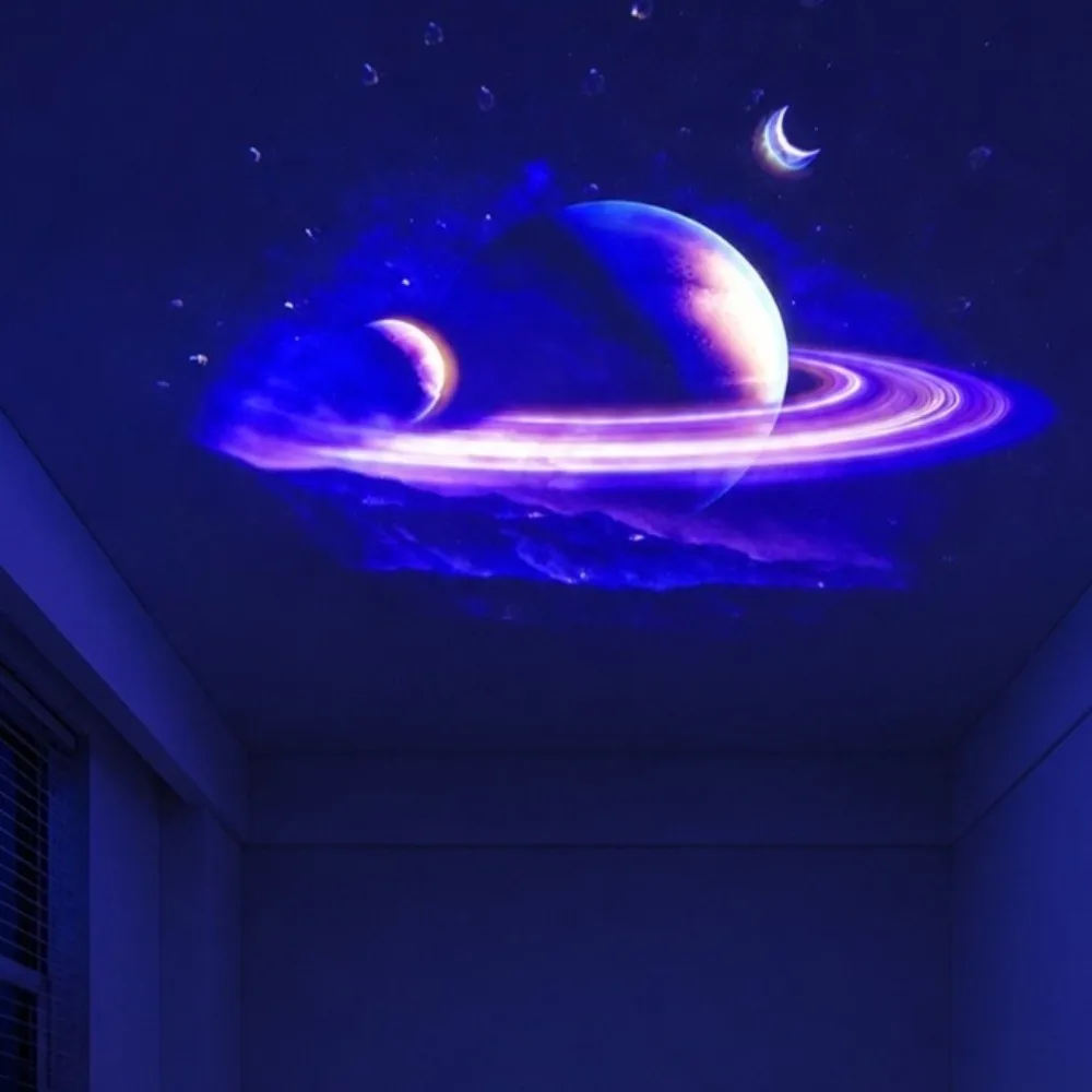 360 Degree Rotating Star Projector Light Flexible Neck Interchangeable Slides Star Background Light USB Powered Atmosphere Lamp