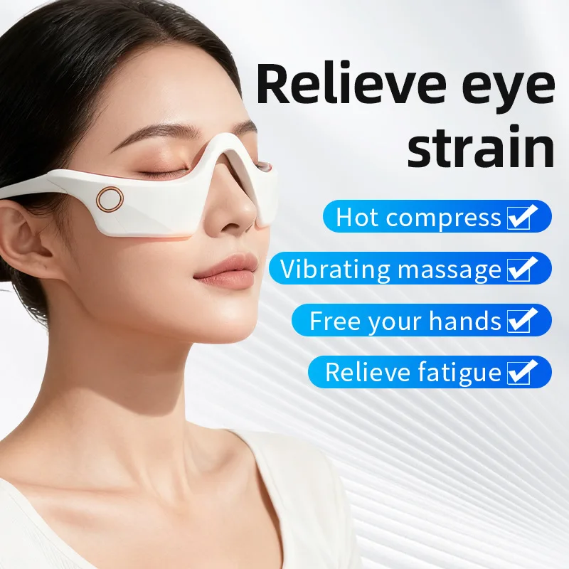 Portable Electric Eye Heating Massager Vibrating Eye Care Equipment Suitable Dark Circles Relieving Eye Fatigue Care Tools