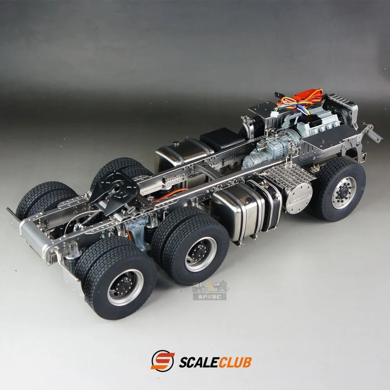 Scaleclub 1/14 For Scania  R620 730 Upgrade 6x6 6x4 Metal Chassis For Tamiya  RC Trailer Tipper Car Diy Parts