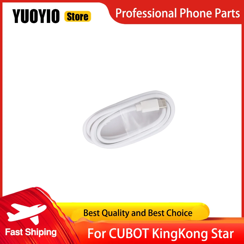 For CUBOT KingKong Star Fast Charger EU Plug Travel 100% Original Official Quick Charging Adapter + USB Cable Data Line Charger