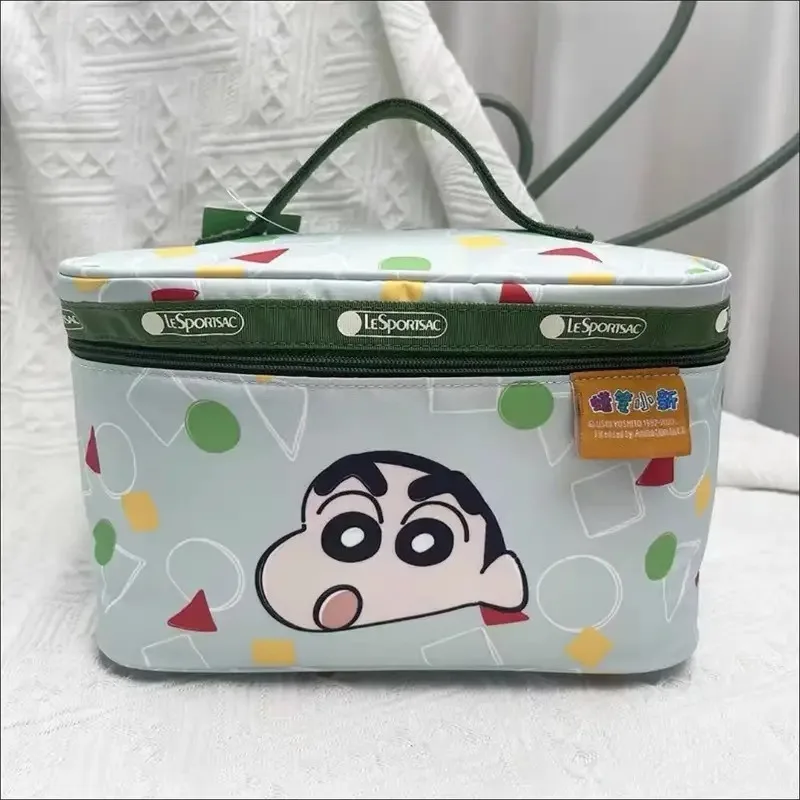 

Anime Crayon Shin Chan Cosmetic Bag Cartoon Travel Portable Storage Bag Gift Cute Wash Up Large Capacity Storage Bags Makeup Bag
