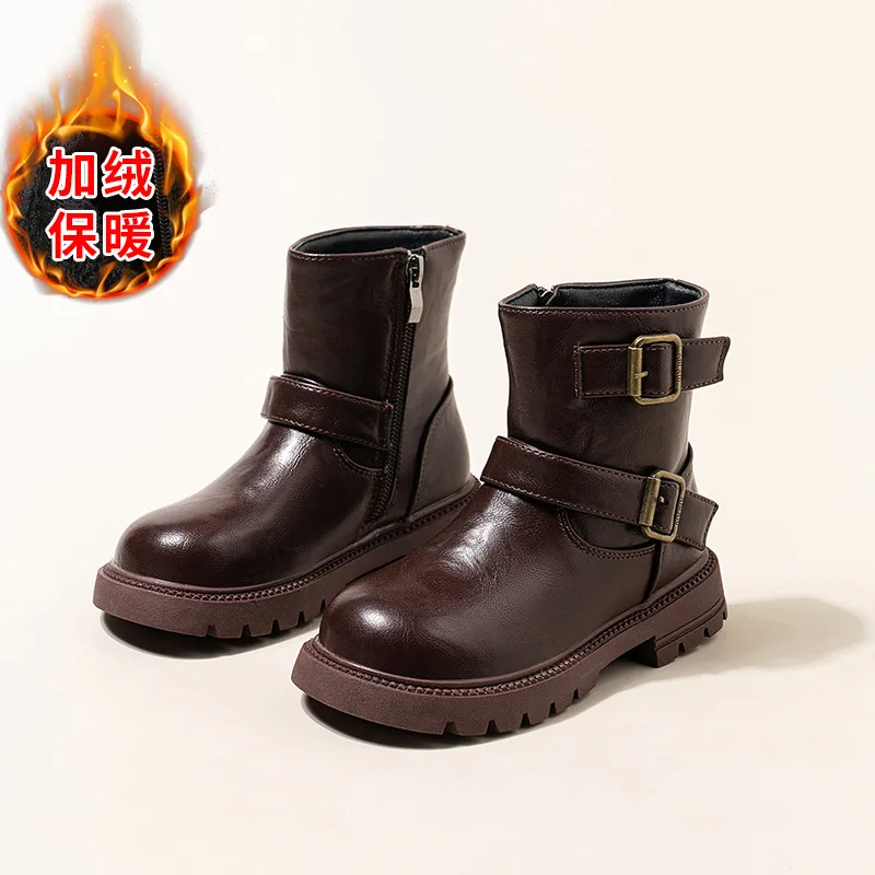 Fashion Children's Riding Boots 2024 Spring and Autumn New Princess Fashion Short Leg All Foreign Style Knight Boots