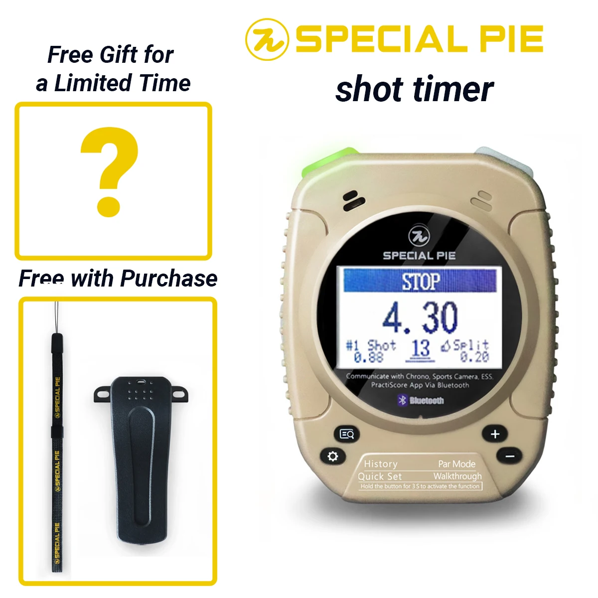Special Pie Nieuwe versie Officiële RO Dedicated Shot Timer Waterdicht Valbestendig shot Timers USPSA IDPA IPSC