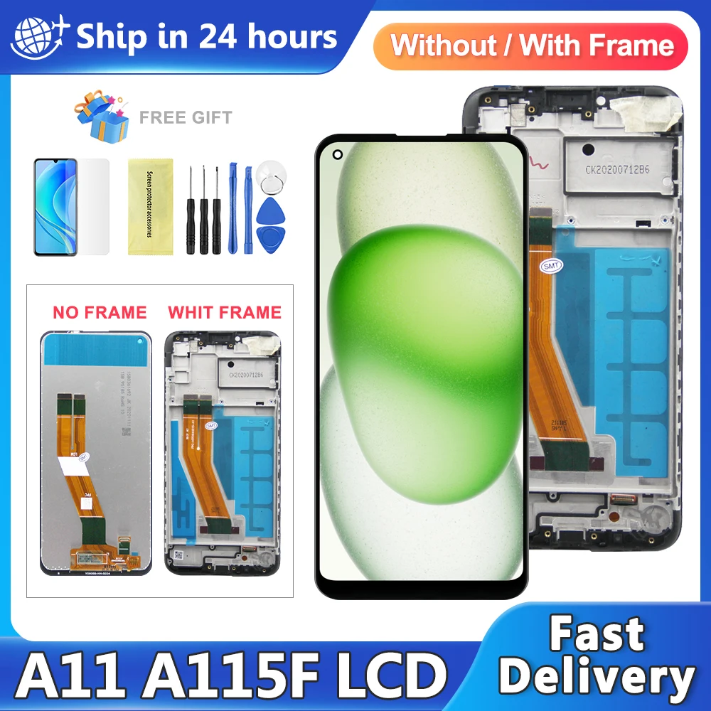 A11 Display Screen For Samsung A11 A115F A115F/DS LCD Display Touch Screen Digitizer Assembly A11 Screen Replacement