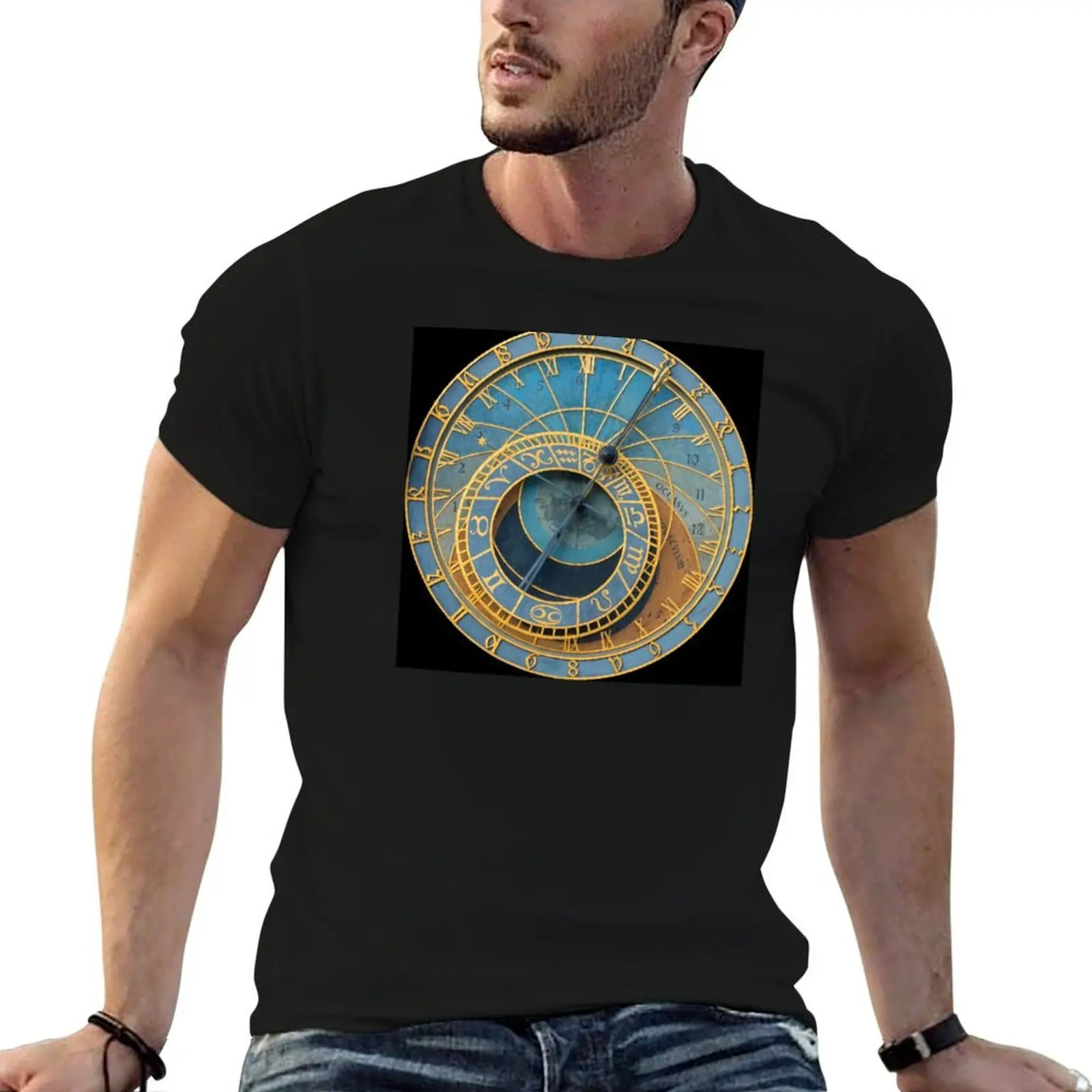 Stunning! Medievil Astronomical Clock or Prague Orloj in Prague / Praha Czech Republic - Professional Photo T-Shirt