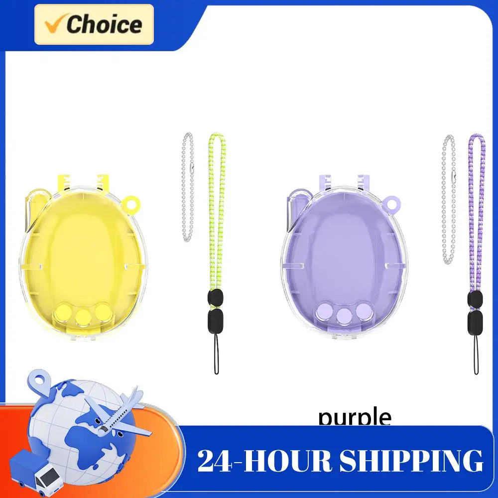 Crystal Clear Protective Shell Simple Shockproof Game Console Decorative Cover Accessories Suitable for Tamagotchi Connection
