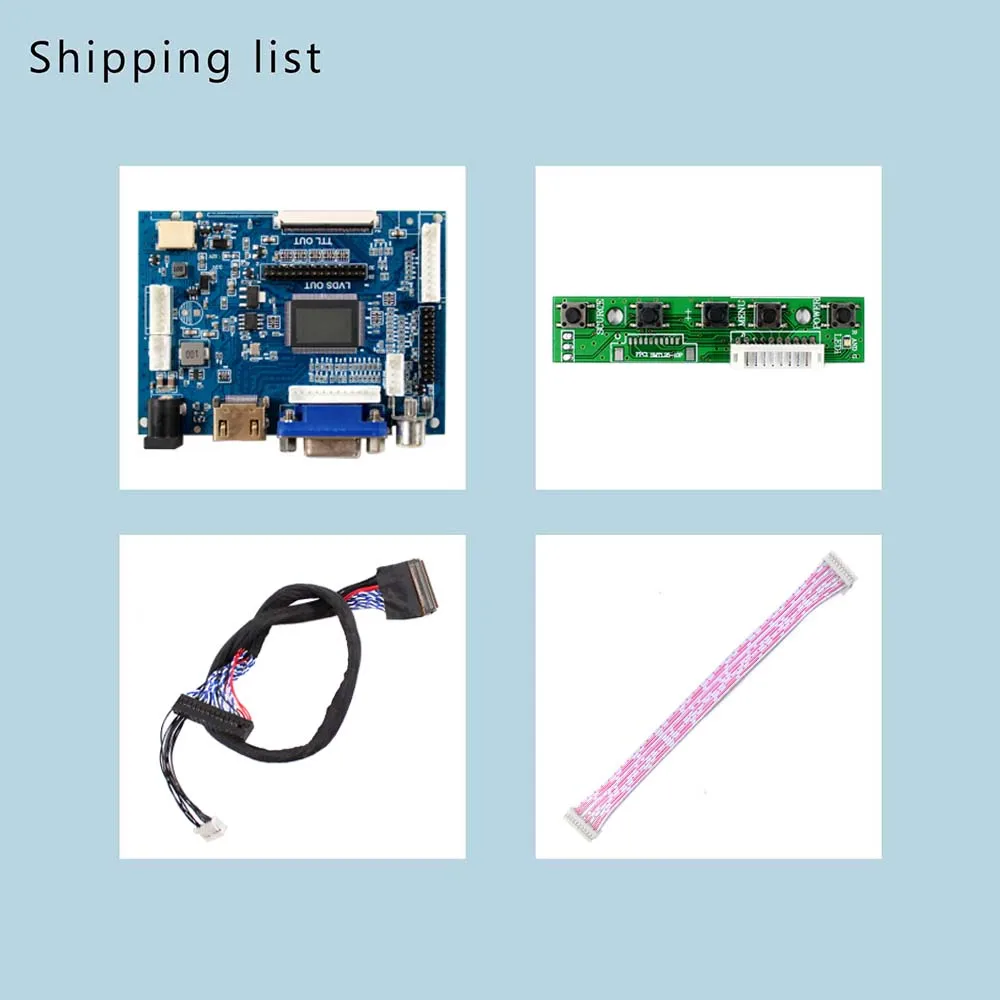 HD MI VGA AV Control Board for 15.6