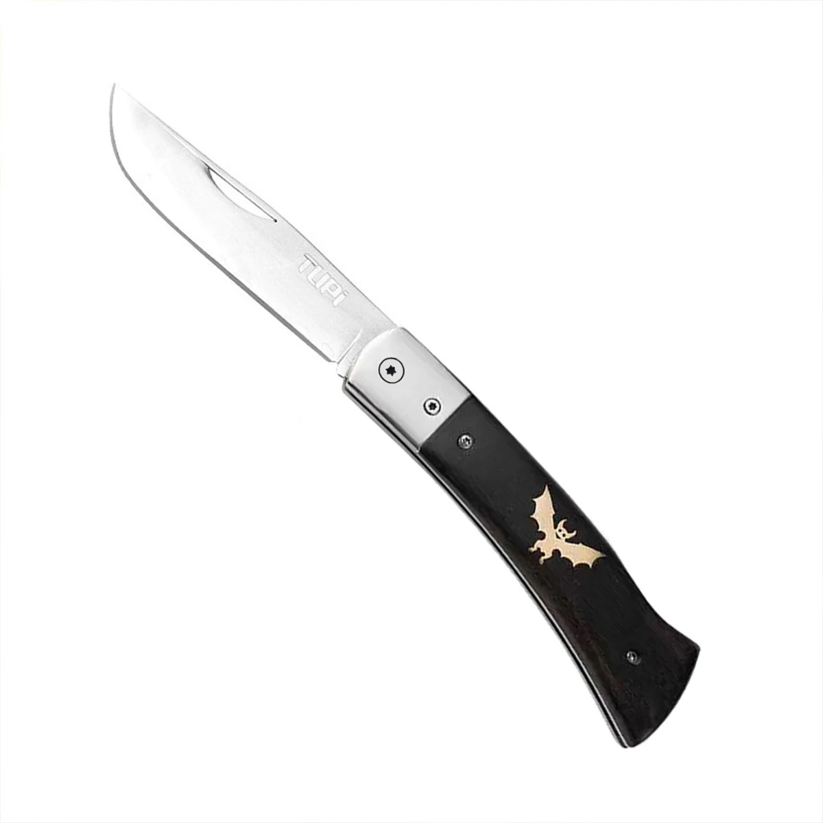 

Складной нож Golden Bat — ручка из черного сандалового дерева, лезвие высокой твердости для кемпинга, охоты, выживания на открытом воздухе и ежедневного использования EDC