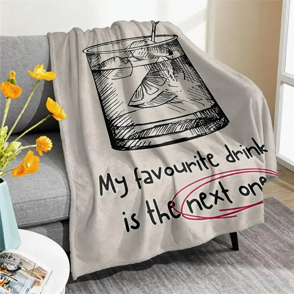 ChimBar Cart Prhonneur Retro Throw Blanket Soft Flannel Throw Lightweight Summer Home Nap for Office Travel Sofa Bed