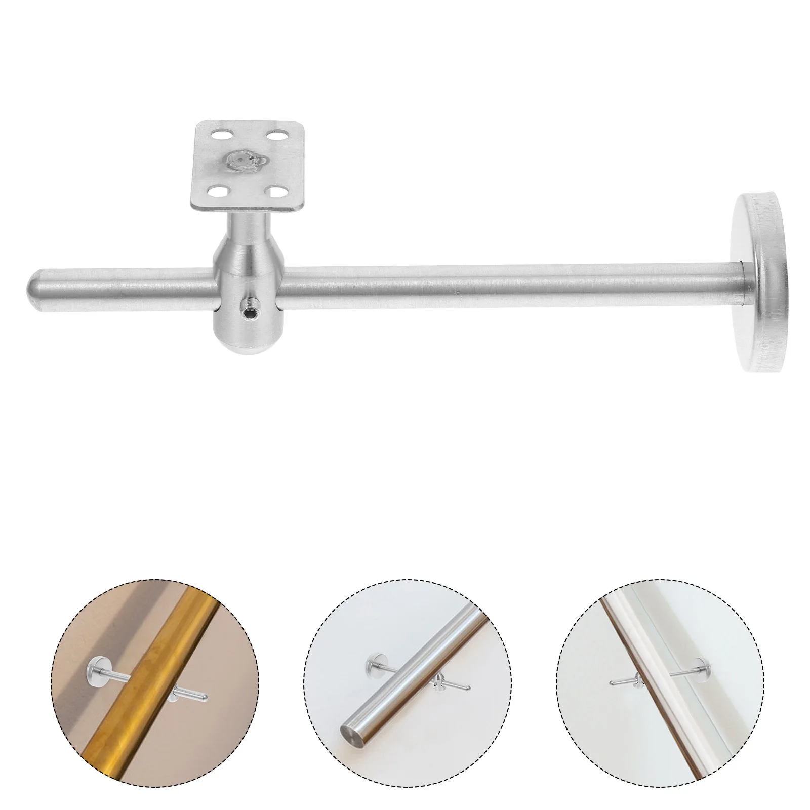 

Stainless Steel Handrail Bracket Adjustable Angle Flat Wall Mount Support For Staircase Corridor Railing Hardware Bracket