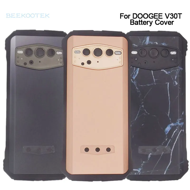 New Original DOOGEE V30T Battery Back Cover Shell With Receiver Fingerprint Power Volume Button Side FPC For DOOGEE V30T Phone