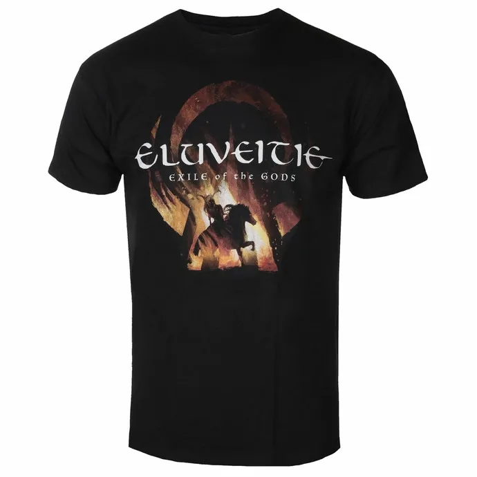 تي شيرت Vintage Eluveitie Band Exile Rider 2side إلى 2f943 جولة موسيقية تي شيرت Merch جرافيك تي شيرت للجنسين