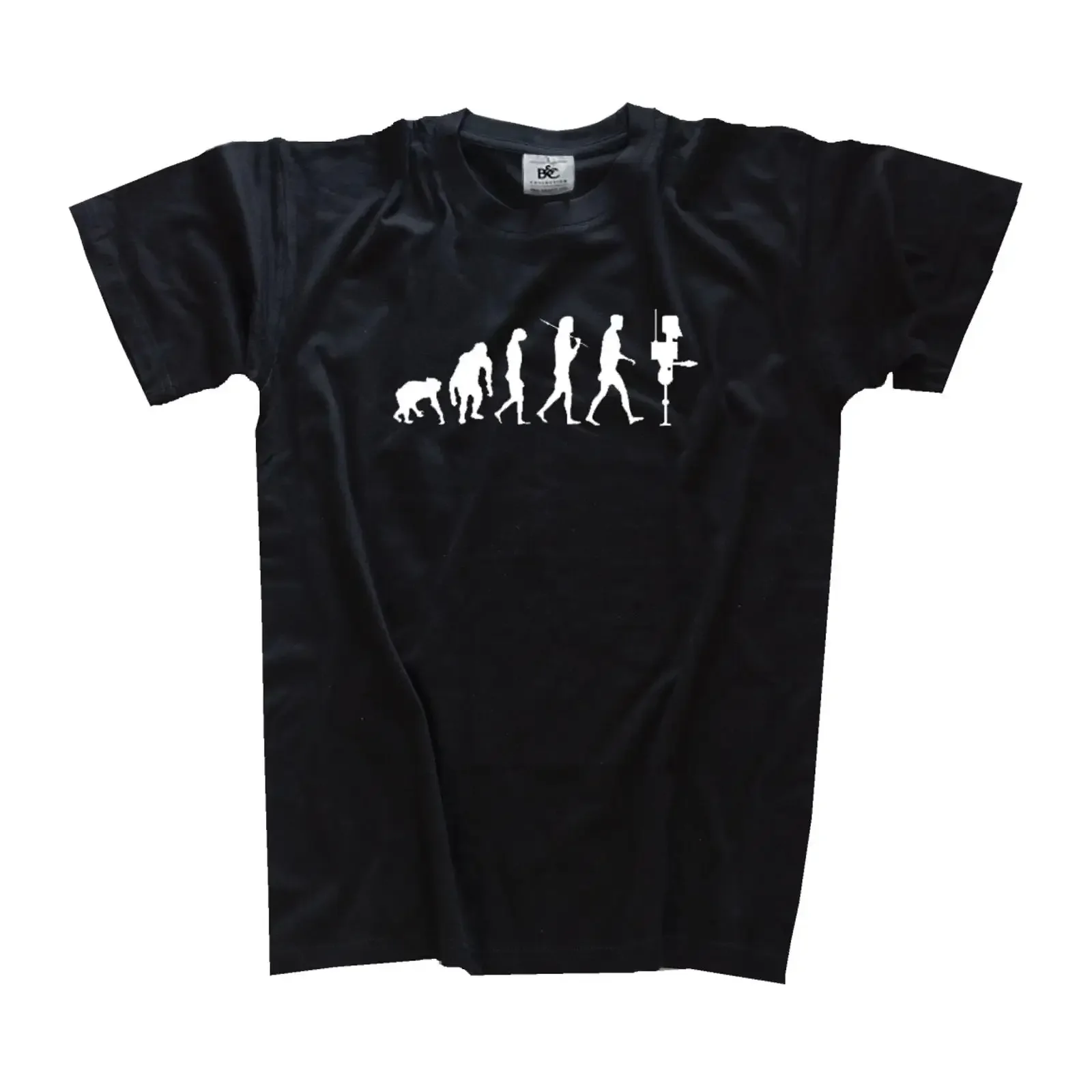 White Edition Evolution Robot Roboter Android Bot Primat zum Menschen T Shirt vintage Washed designer clothes Comfortable