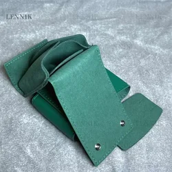 Jewelry Case Luxury Variety Green Paper Leather Watch Box Can Customize LENNIK Paper Card Label Travel Bag Model Serial Number