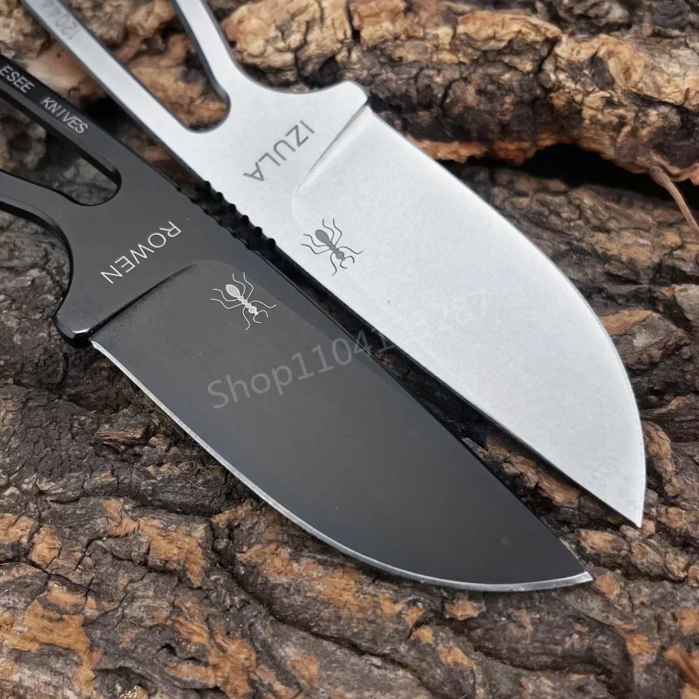 Ant Fixed Blade Knife D2 Blade Sharp Camping Hunting Survival Knife EDC Tool Portable Outdoor Rescue Tactical Pocket Knife