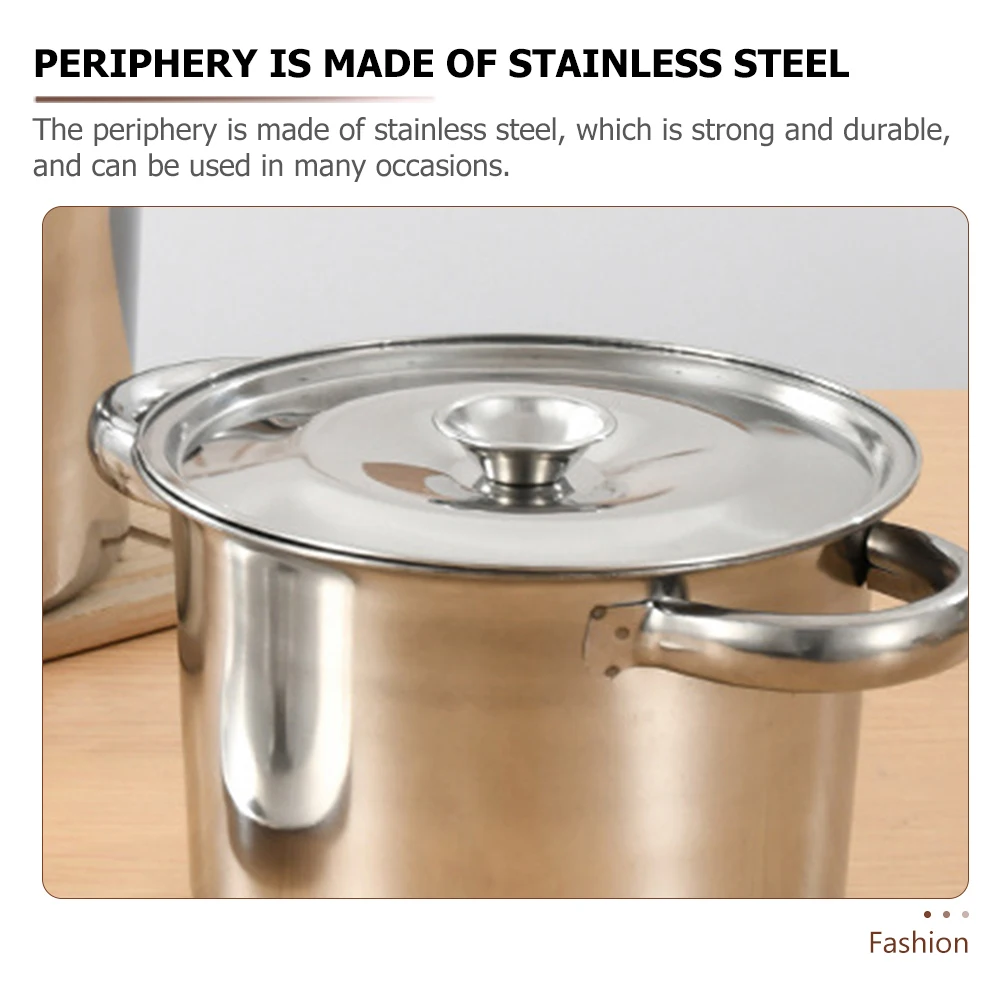 

Stainless Steel Oil Pot Lid 14cm Kitchen Supplies Spill Proof Seasoning Cover Cookware Jar Compatible Practical