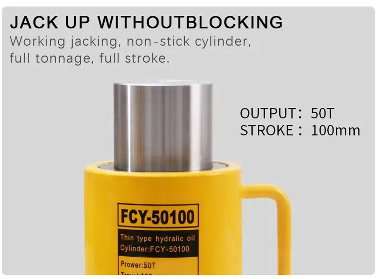 Ultra Thin Hydraulic Jack Split Cylinder 10T 20T 30T Heavy Duty Short Stroke Pump Top Lifting Tool for Auto Repair Industrial