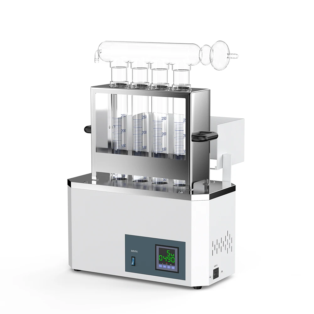 LC-KDF Series Kjeldahl Nitrogen Analyzer Infrared Quartz Tube Heating 4-20 Holes Lab Protein & Crude Protein Testing