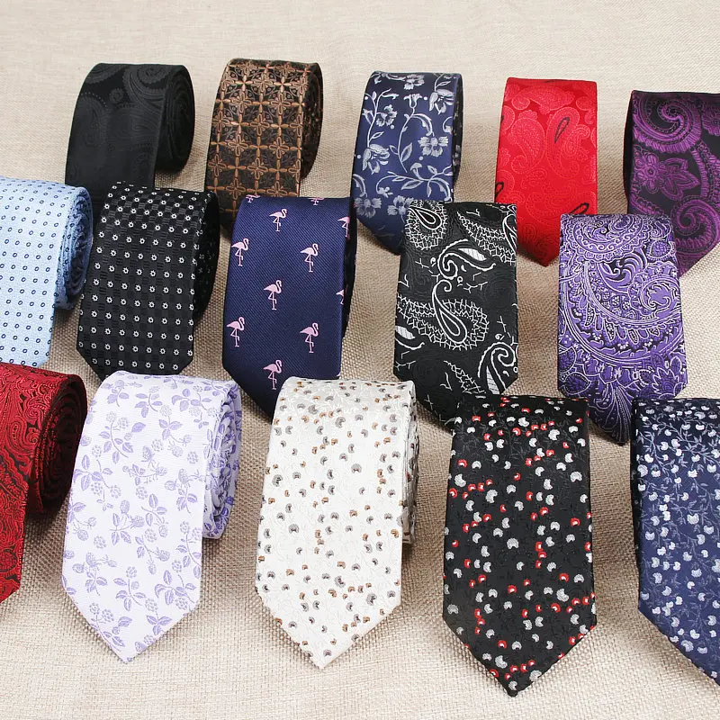 Fashion Neckties Classic Men's Dot Black Navy Blue Wedding Ties Jacquard Woven Dot Paisley Tie Polka Dots Suits Red Neck Ties