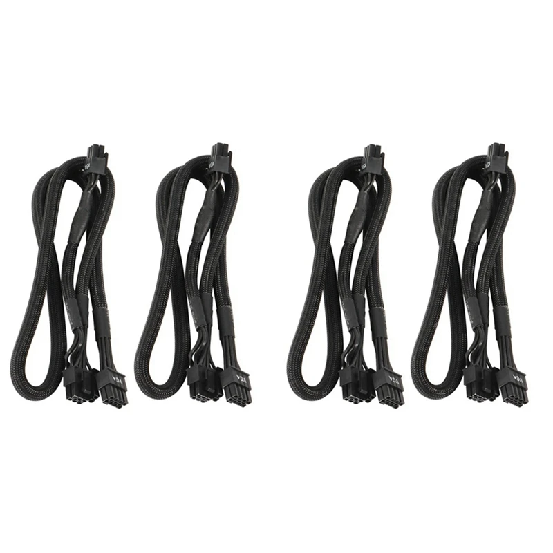 

4Pack 8 PIN TO Dual 8 Pin 6 PIN PCIE VGA Power Supply Cable For EVGA Supernova G2 G3 G5 P2 T2 GS G+ 650 750 850 1000