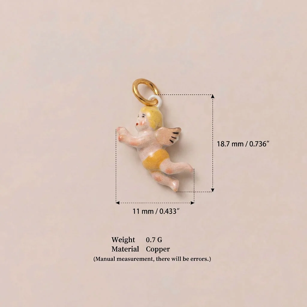 Einfacher und beliebter Anhänger im neuen Stil: Sonne, Pony, Kuh, Engel, Umschlag, DIY-Schmuckanhänger – Detail 4