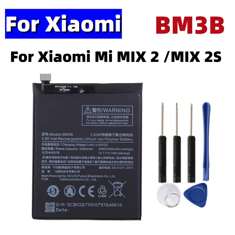 3MAH بطارية هاتف Xiaomi Mi MIX 2 MIX 2S: تقييم ونصائح للاستخدام الأمثل