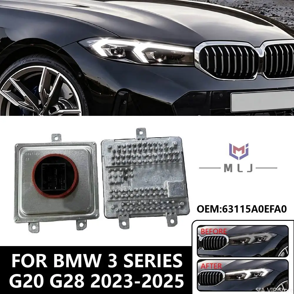 

Для BMW 3 СЕРИИ G20 G28 2023-2025 Модуль балласта фар DRL OE 63115A0AFA0, электронный блок управления светодиодными фарами автомобиля