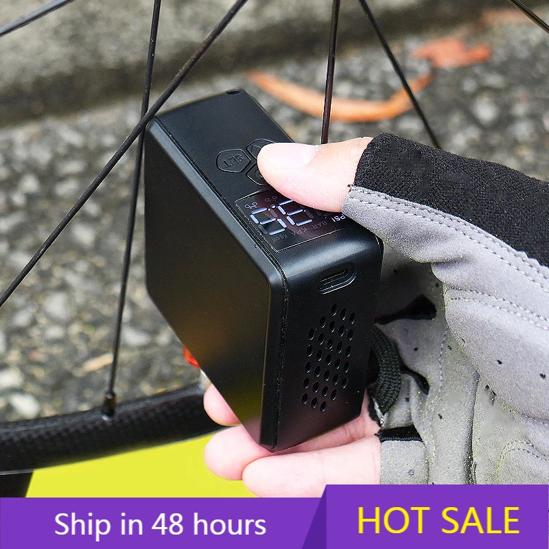 

POWER LEAP150PSI Бесплатный индивидуальный логотип Автоматический портативный беспроводной электрический накачиватель шин Велосипед Автомобильный воздушный компрессор Велосипедный насос