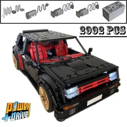 New MOC-115234 R5 Turbo Remote Control Power Model Supercar Racers Vehicles Building Blocks Bricks Toys Kids Boys Birthday Gifts