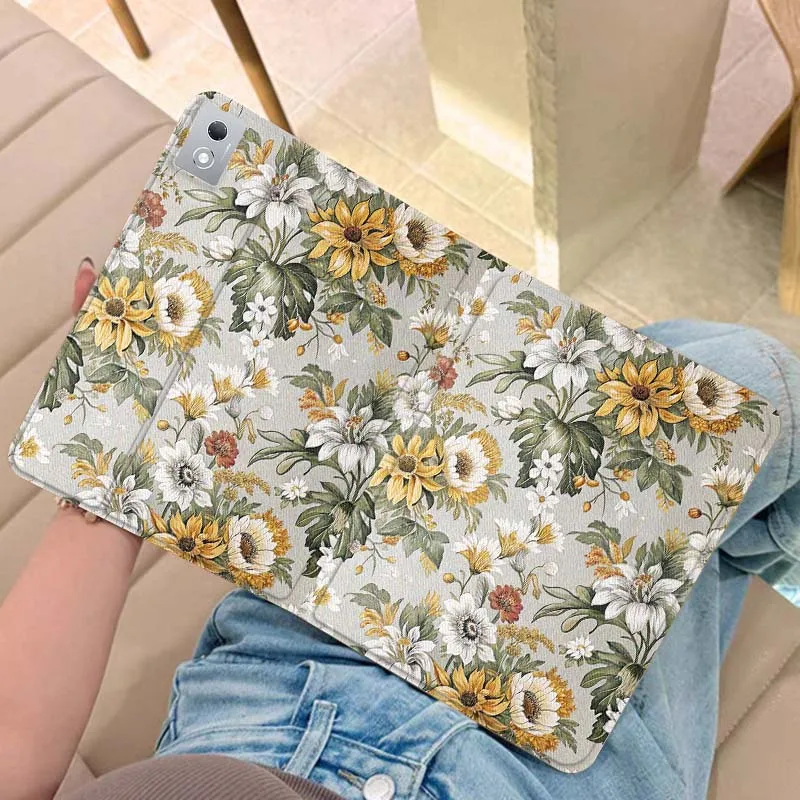 

Beautiful floral fragments Tablet Case For Legion Xiaoxin Pad Y700 K10 M10 P11 K11 Pro Plus 10.6 11.5 Inch 2021 2023 2025