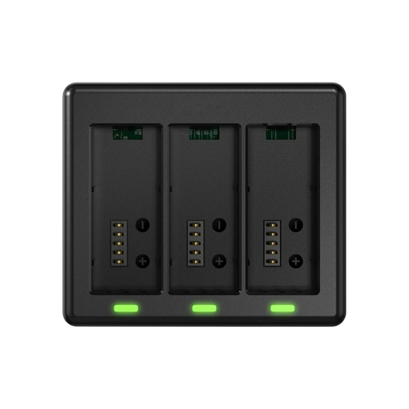 شاحن بطارية R91A لـ 13 ملحقات كاميرا الحركة، حماية من الشحن الزائد، قاعدة شحن البطارية بثلاث فتحات