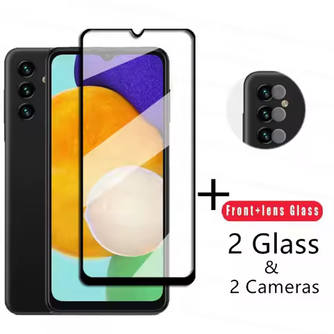 4-in-1 Tempered Glass For Samsung Galaxy A13 5G Glass For Samsung A13 A12 A22 A32 A52 A72 A03s A02s Screen Protector Lens Film