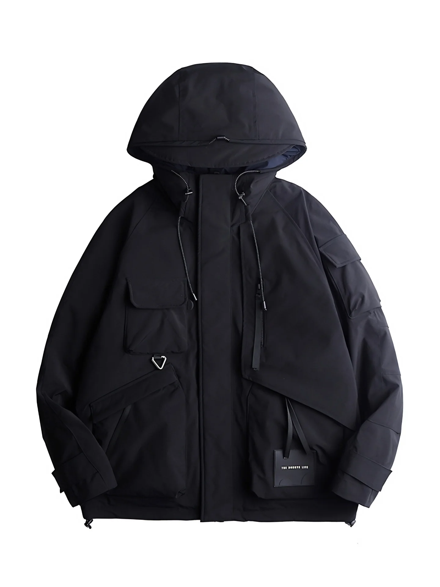 AOGZ العلامة التجارية العصرية Thiened الدافئة Du أسفل Jaet مقنعين الرجال معطف الشتاء الرياضة في الهواء الطلق Ci عادية Sle سستة إغلاق #5