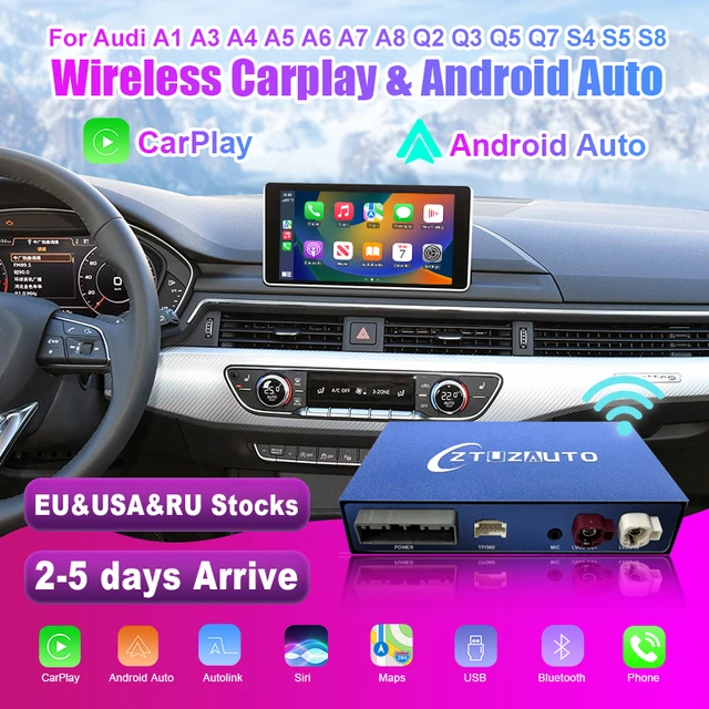 アウディ車用AndroidAutoインターフェース,AirplayワイヤレスApple carplayワイヤレス,車の再生機能,ミラーリンク,a3,a4 ,a5,a6,a7,a8,q3,q5,q7 - AliExpress