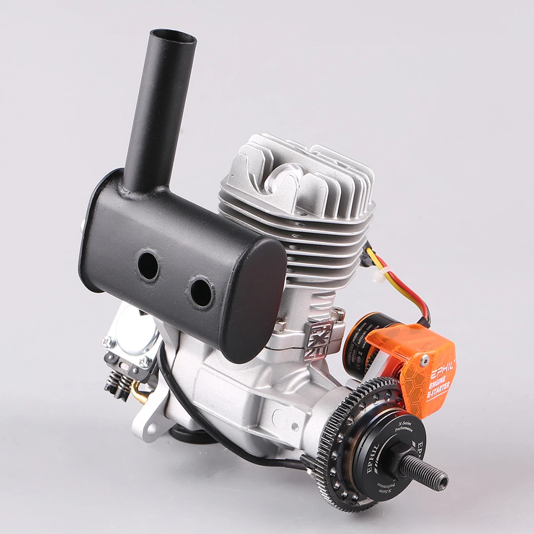 

EPHIL XG-20cc-S pro Aircraft Model Engine Electric Start Hot Head Single Cylinder Side Row for Fixed Wing