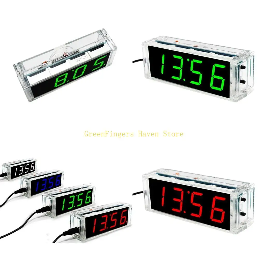 F68D Digital Clock DIY -Build Set DS1302 Splering Project Learning Spelder DIY